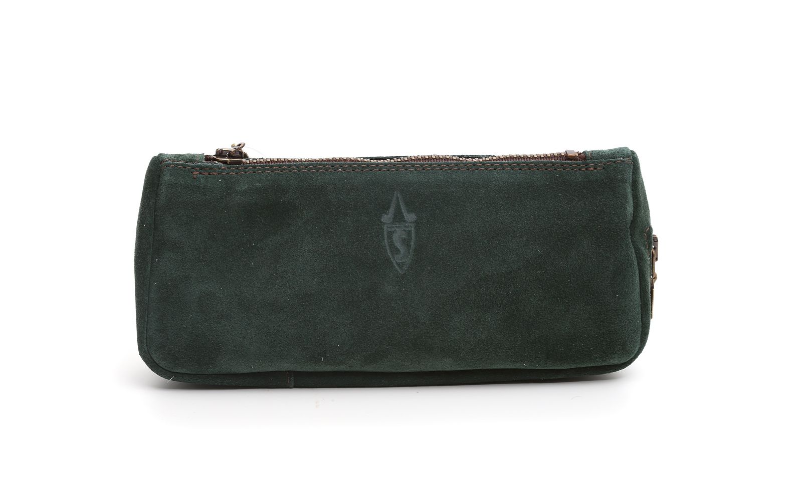 green suede bag