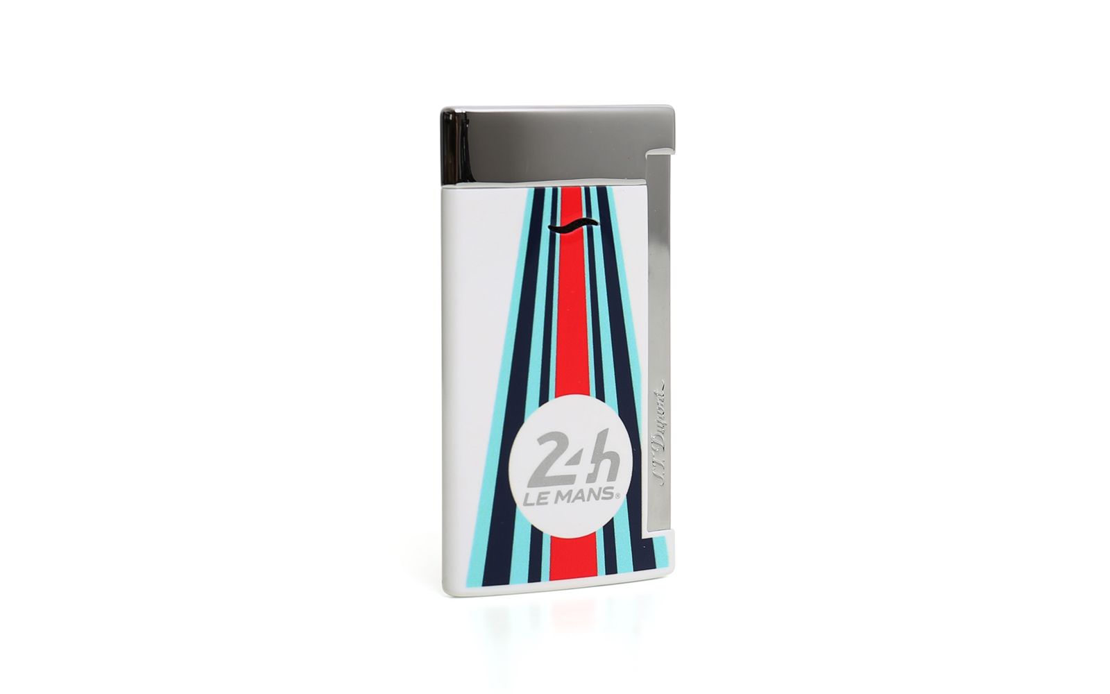 DUPONT SLIM 7 LE MANS WHITE/CHROME LIGHTER